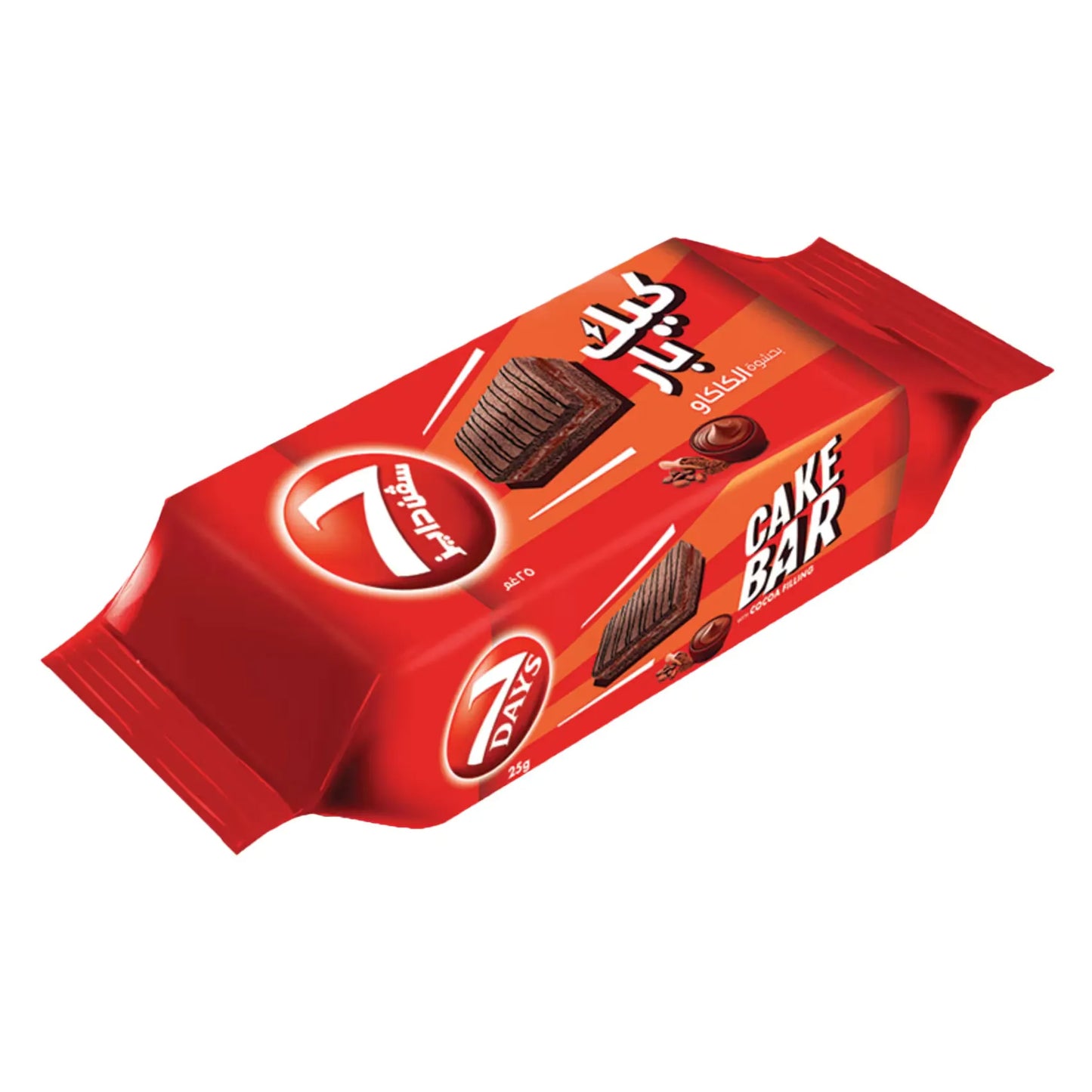 سفن دايز كيك بار بحشوة الكاكاو 25 جرام × 12 قطعه