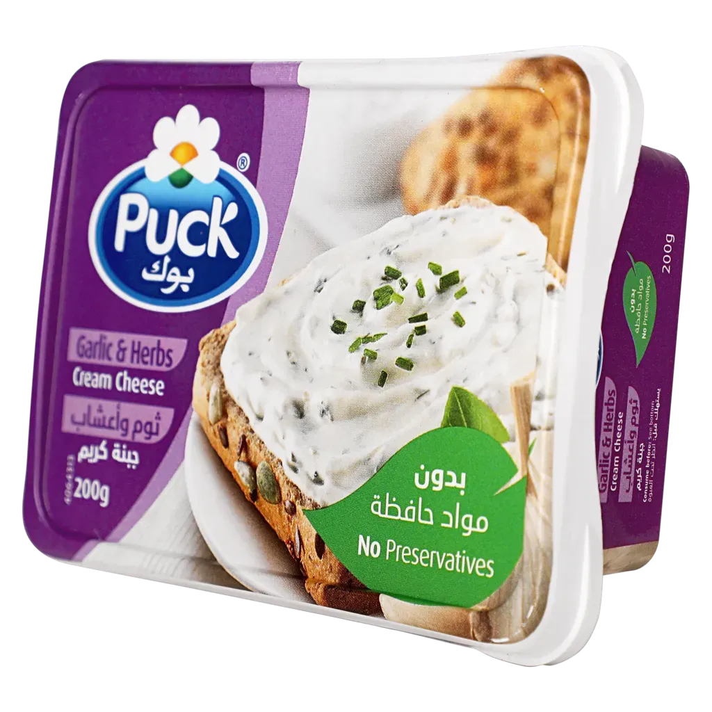 بوك جبنة كريم طبيعية بالثوم و الأعشاب قابلة للدهن 200 جم