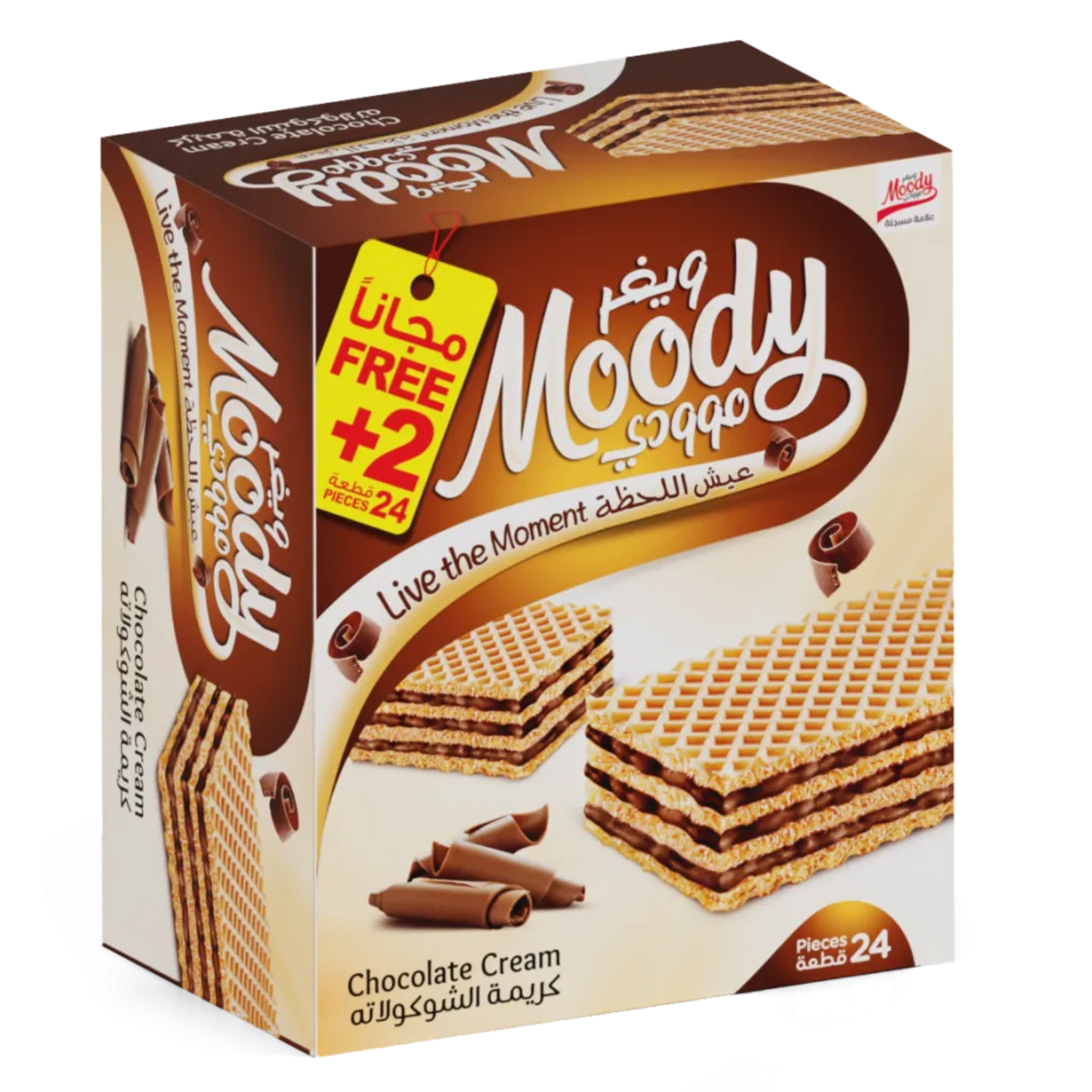 Moody wafer with chocolate cream 24pic