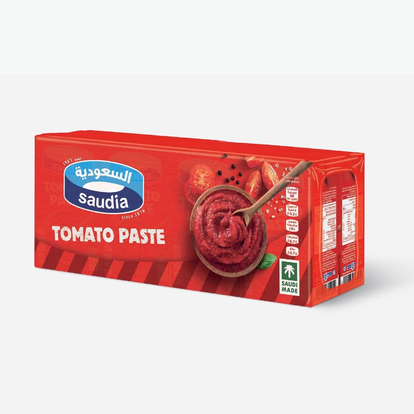 Saudia Tomato Paste , 8X135 Gm (Packaging may vary)