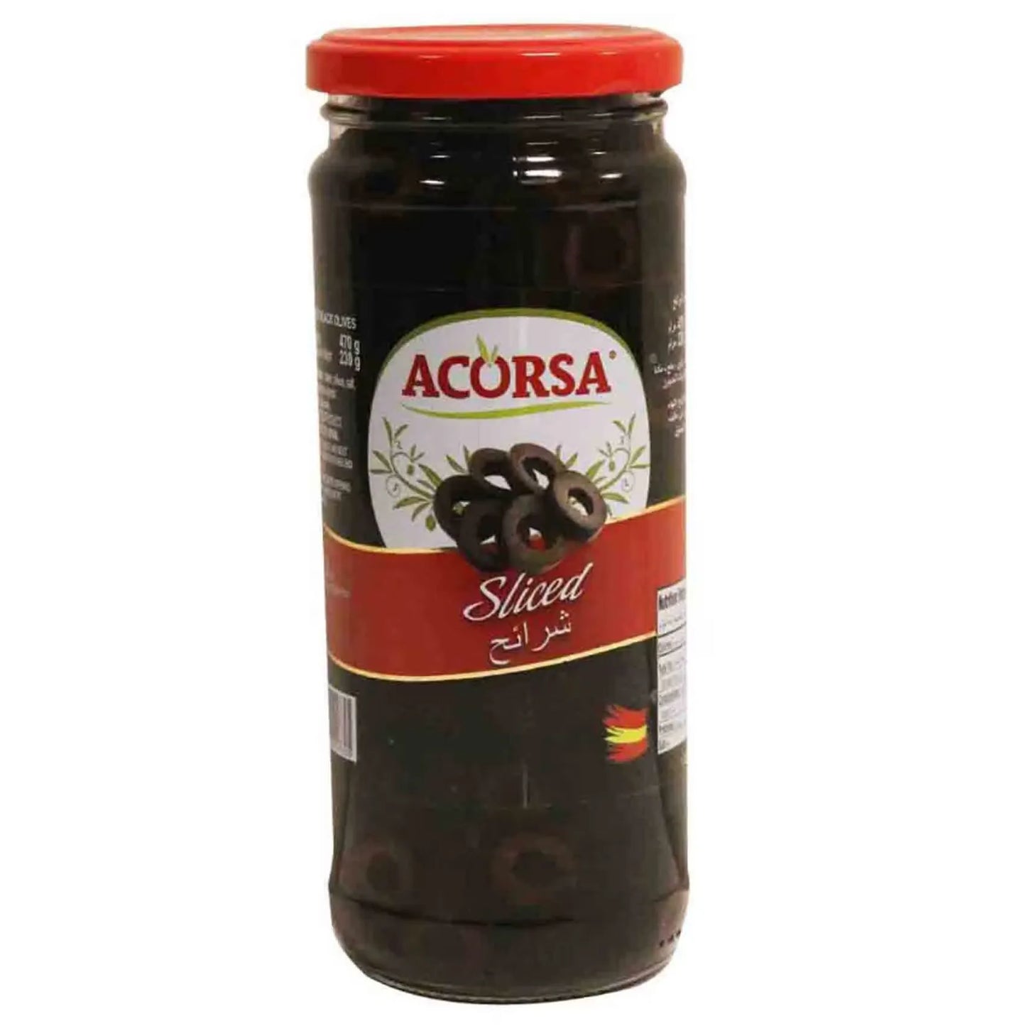 أكورسا زيتون أسود شرائح 470 غرام