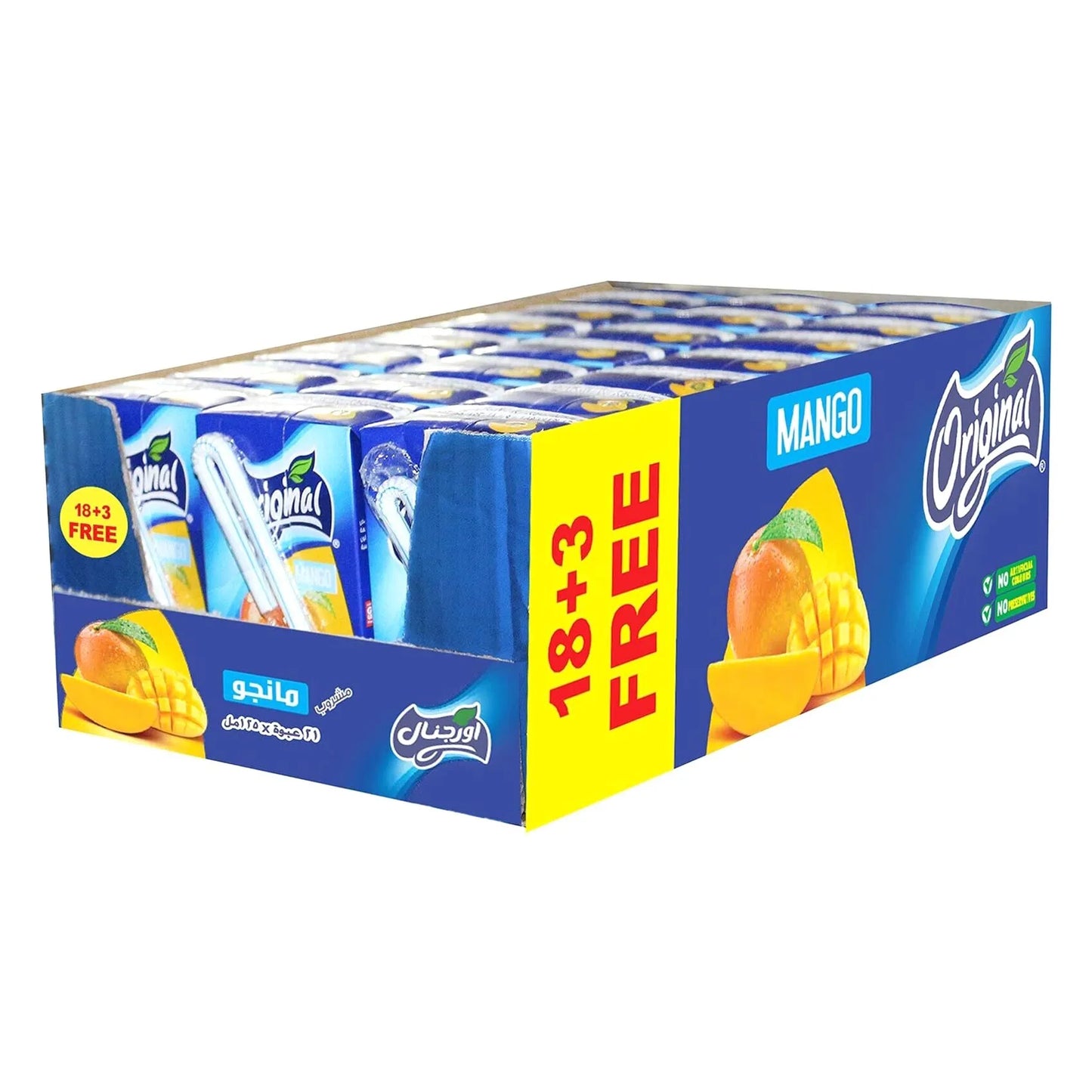 مانجو أصلي 250 مل × 18 + 3 مجانا