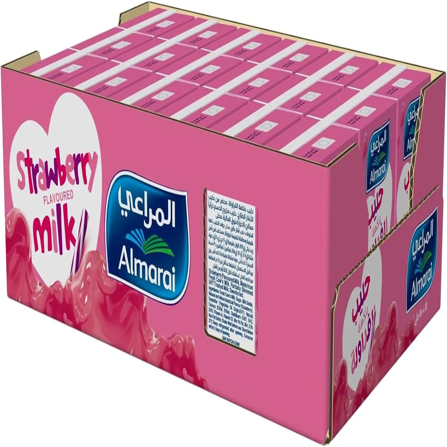 Almarai Nijoom Strawberry Flavour Uht Milk, 18 Pieces, 150 ml- Pack of 1