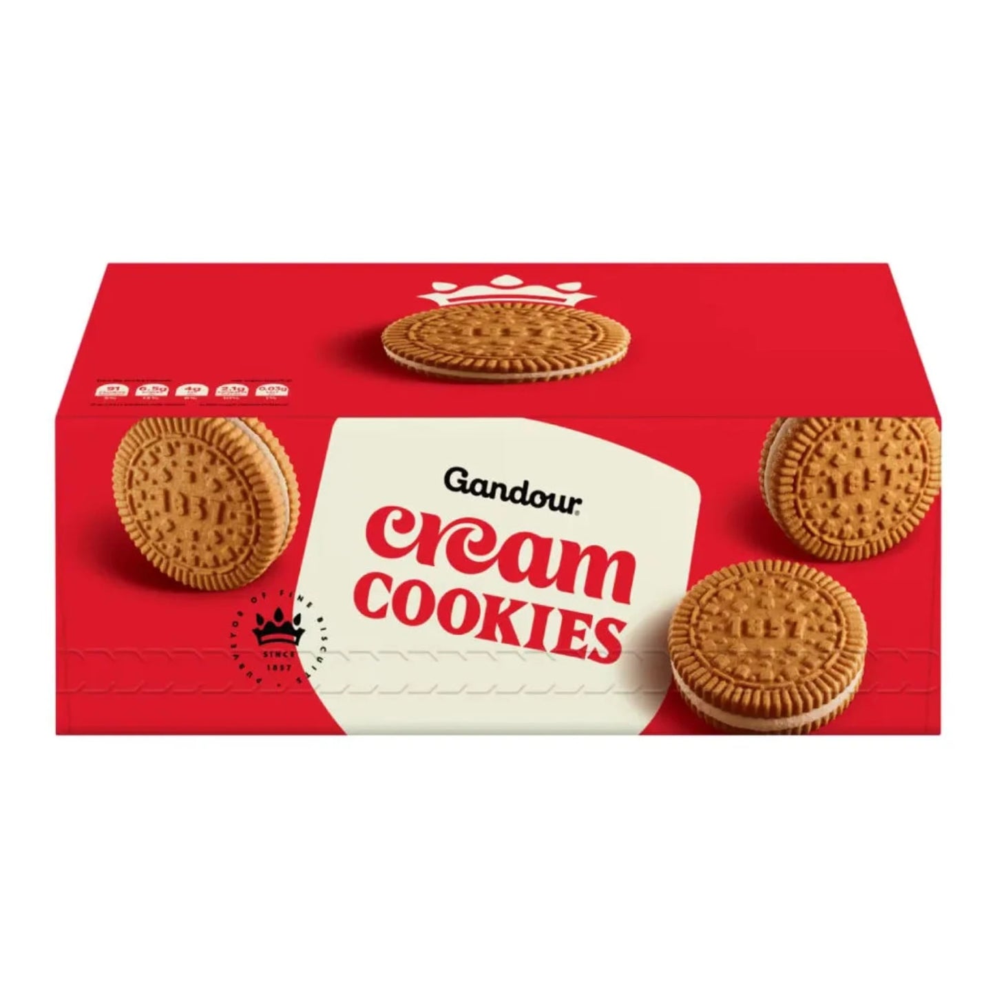 Gandour Cream Cookies - 12 Packs - 456g