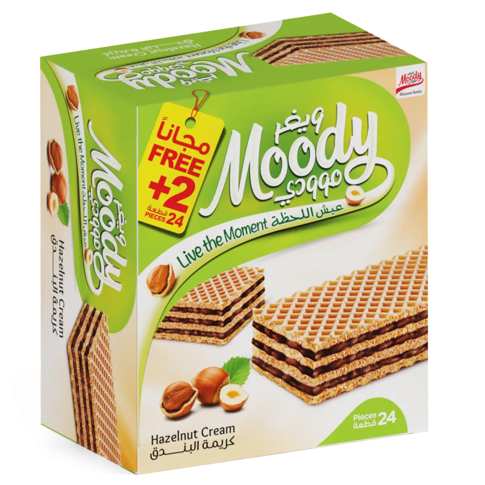Moody wafer with hazelnut cream 24pic