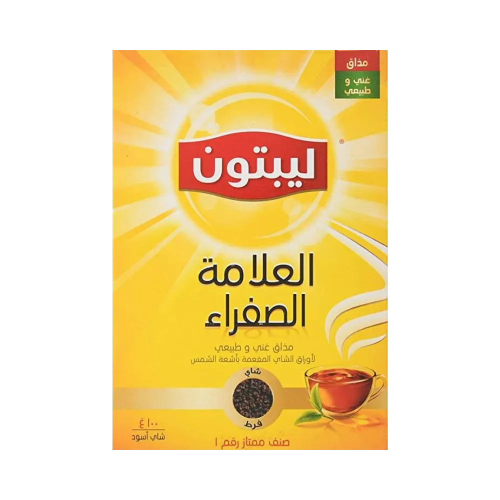 لیبتون العلامه الصفراء شای اسود 100G