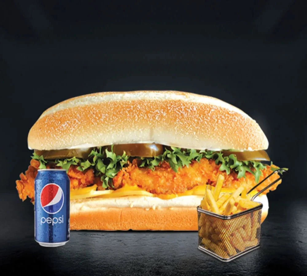 وجبة برجر دجاج