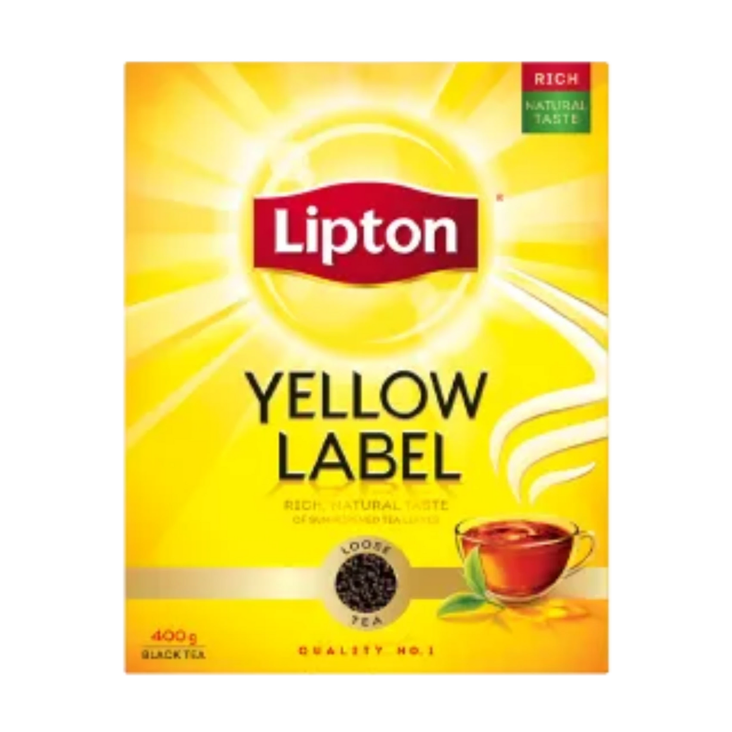 لیبتون العلامه الصفراء شای اسود 400G