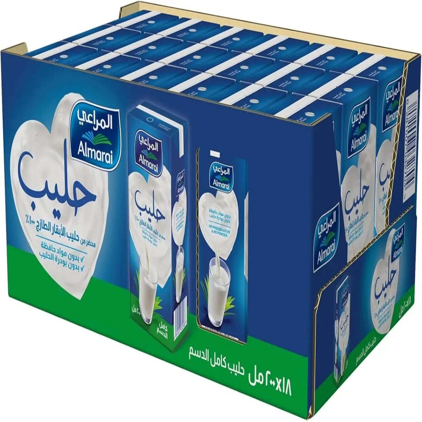 Almarai Full Fat UHT Milk 18 Pack 200 ml