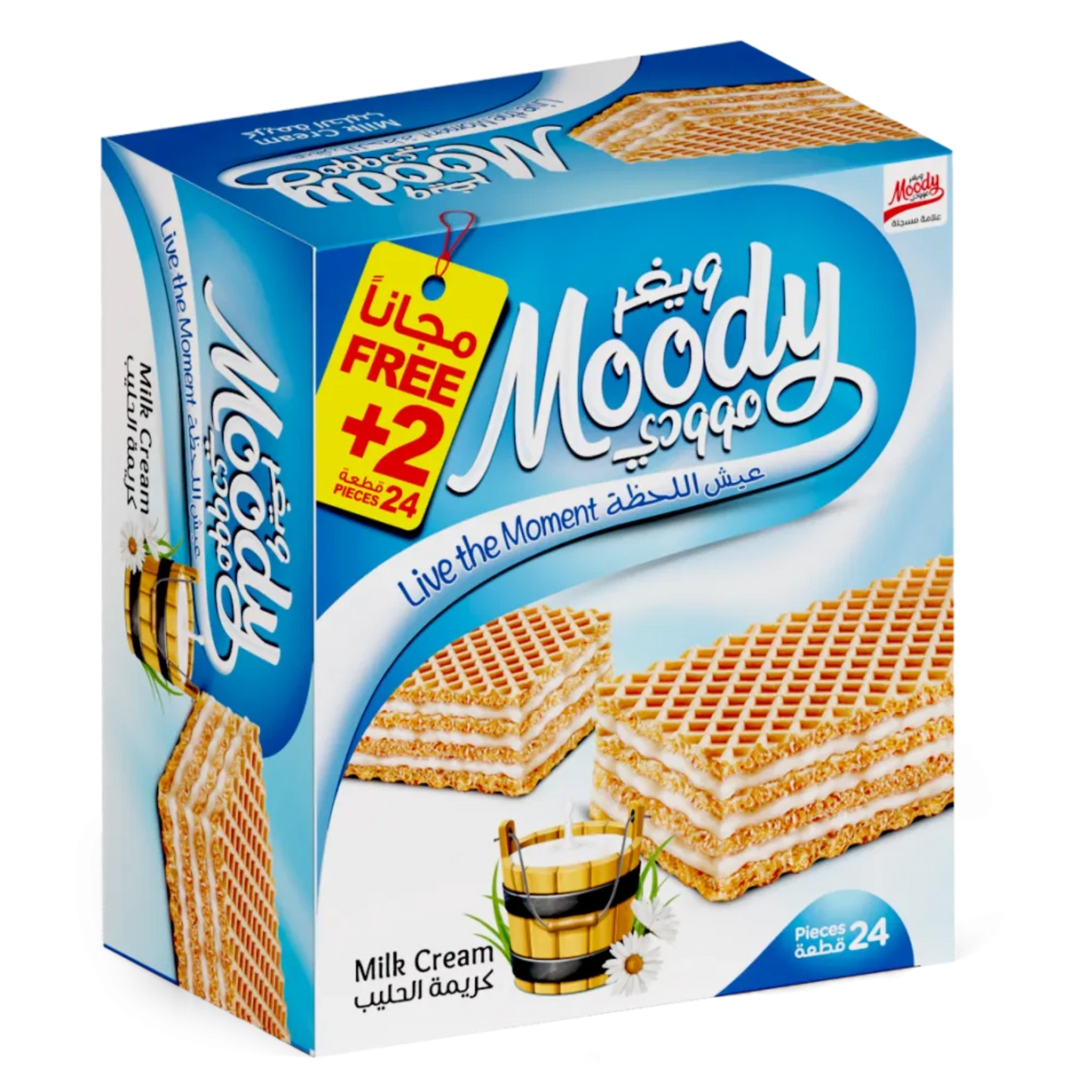 Moody wafer with milk cream 24pic