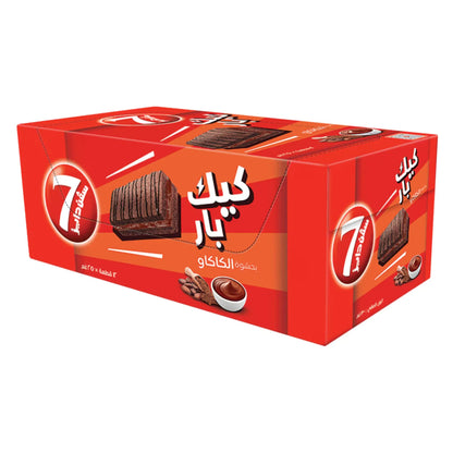 سفن دايز كيك بار بحشوة الكاكاو 25 جرام × 12 قطعه