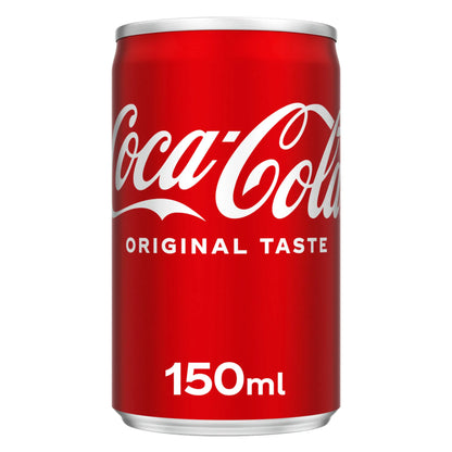 Coca-Cola Original Taste Carbonated Soft Drink Can 150ml