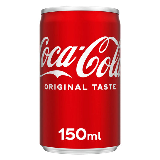 Coca-Cola Original Taste Carbonated Soft Drink Can 150ml