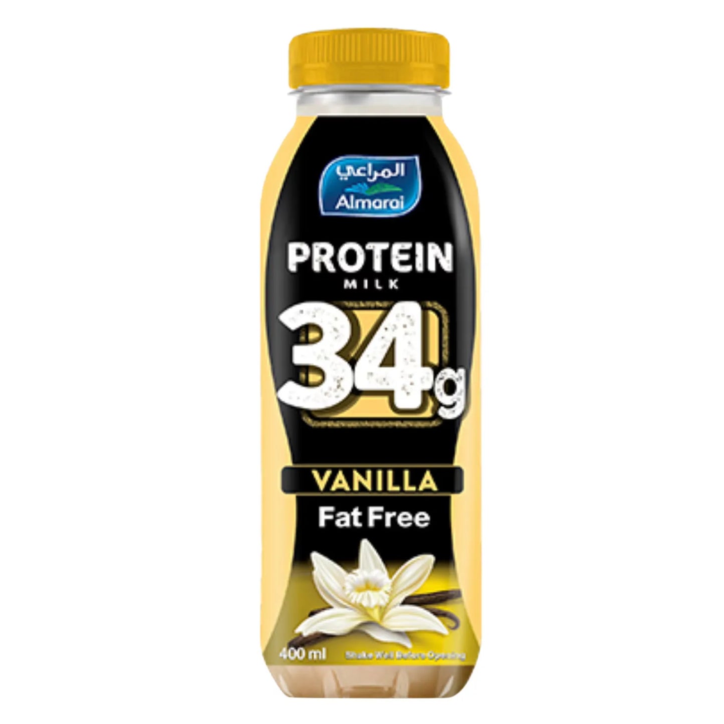 Almarai protein milk 34g vanilla fat free 400g