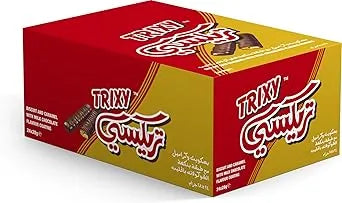 Trixy Chocolate Covered Biscuit And Caramel, 24 X 20G - Pack Of 1