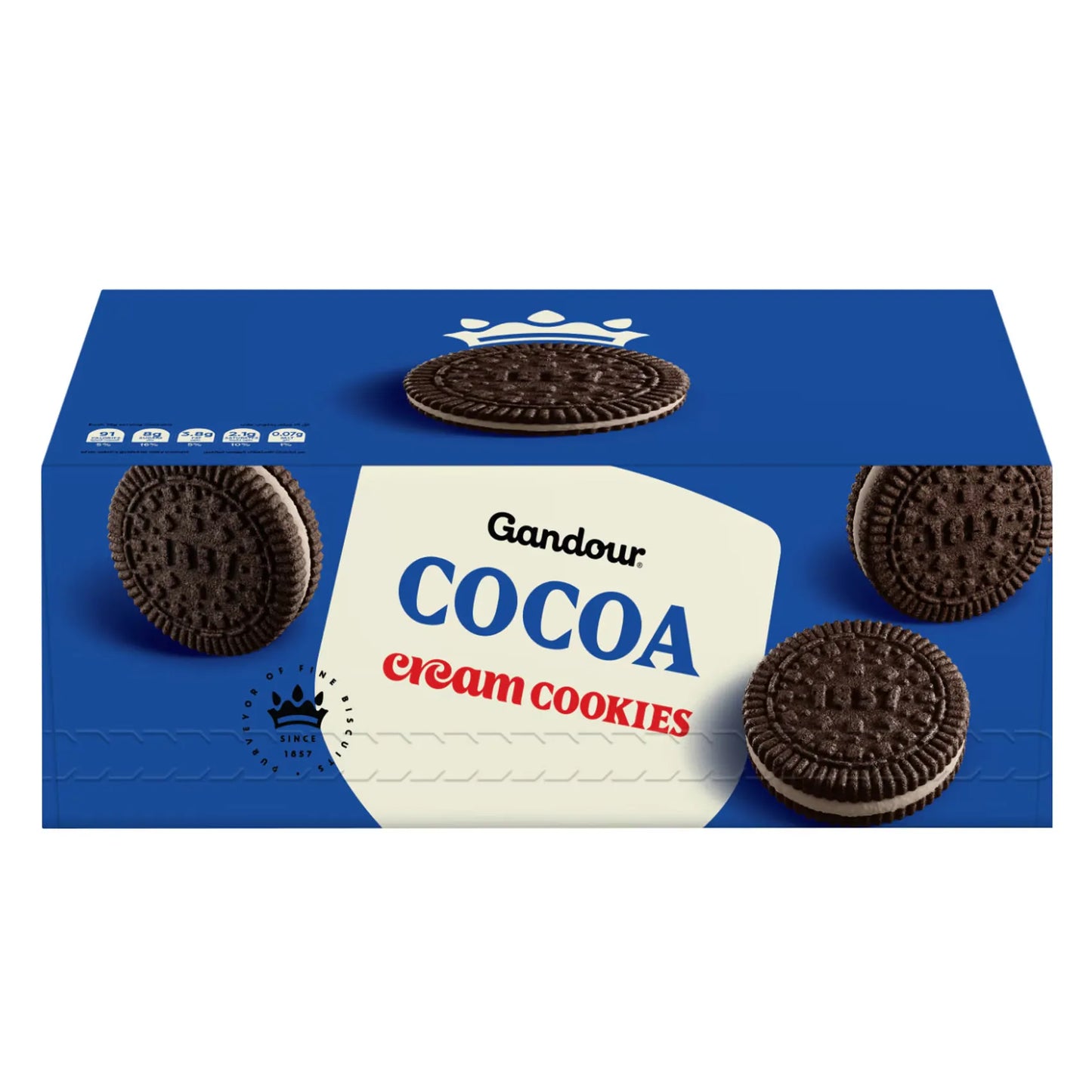 Gandour Cream Cocoa Cookies 38g x12