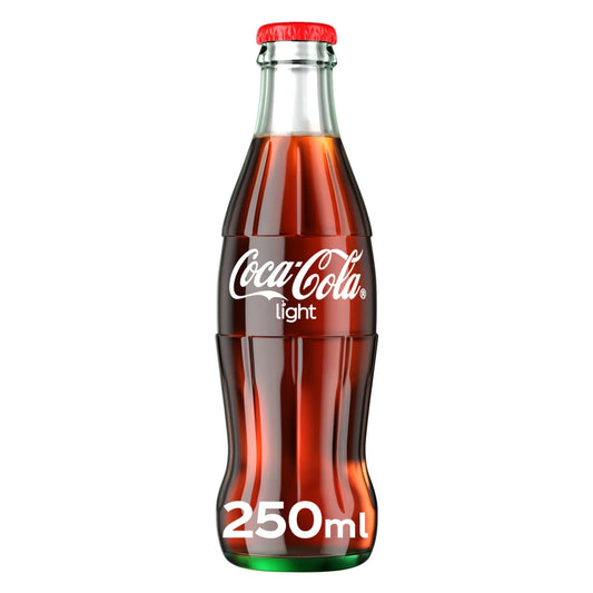 Coca-Cola Light Soft Drink 250ml Glass Bottle
