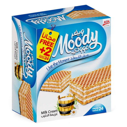 Moody wafer with milk cream 24pic